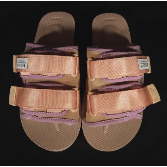 Suicoke MOTO-Mab Strap Sandals Size 36 US W7 M5 Unisex Beige Purple $250 - Picture 2 of 10
